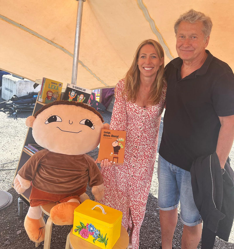 Sofia Torell och Lars-Magnus hade högläsning på Göteborgs 400 års firande
