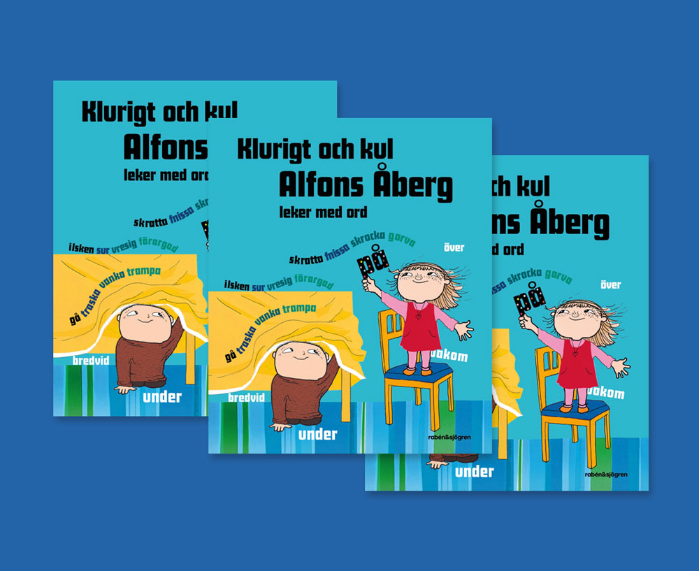 Bokomslag för Klurigt och kul Alfons Åberg - Leker med ord