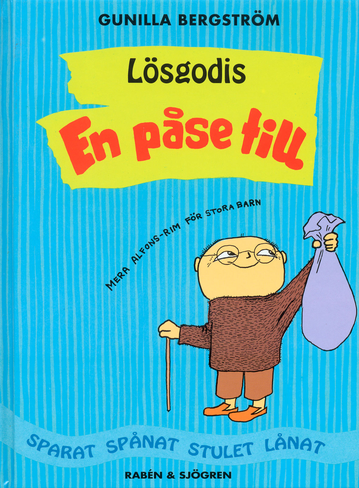 Omslagsbilden för Lösgodisböckerna med Alfons Åberg