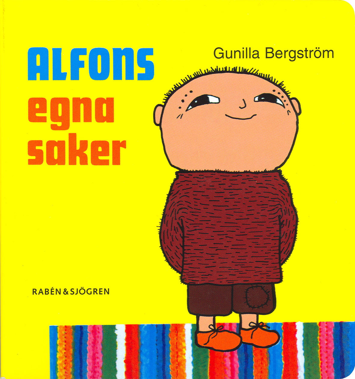 Omslag för pekboken Alfons egna saker