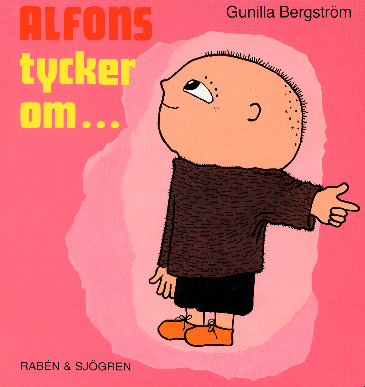 Omslag för pekboken Alfons tycker om…